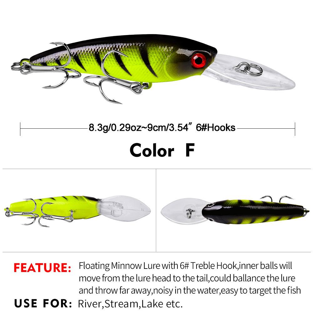 Outdoor Fishing Mino Bait 8.3g/9cm Lure