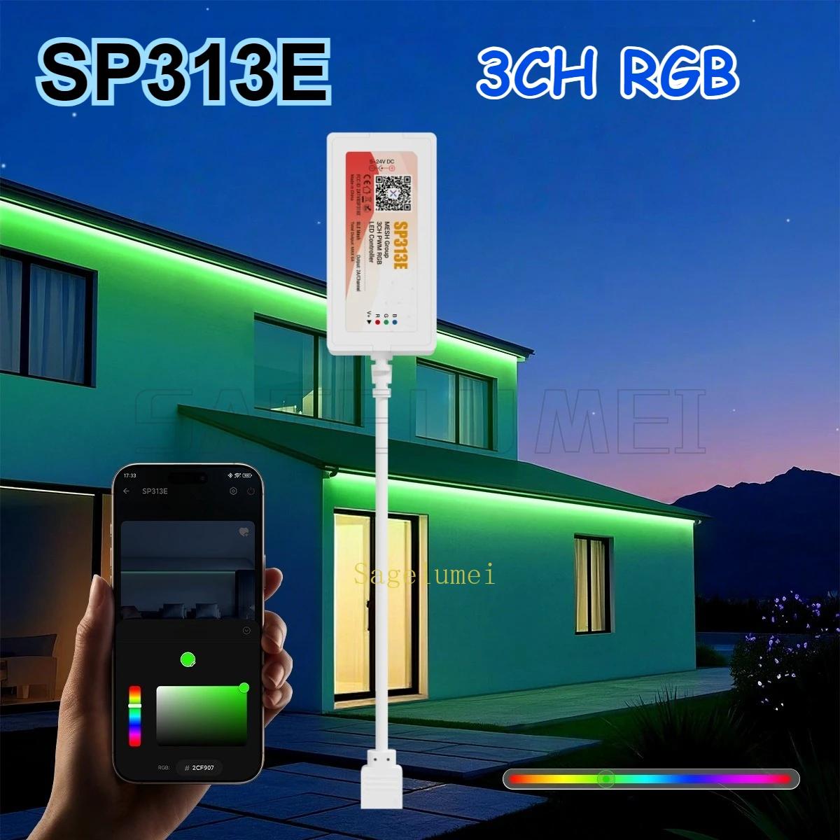 

LED 1-5CH controller SP318E SP312E SP313E SP314E SP315E SP318E SP311E with bluetooth APP music control Single color RGB CCT RGBW