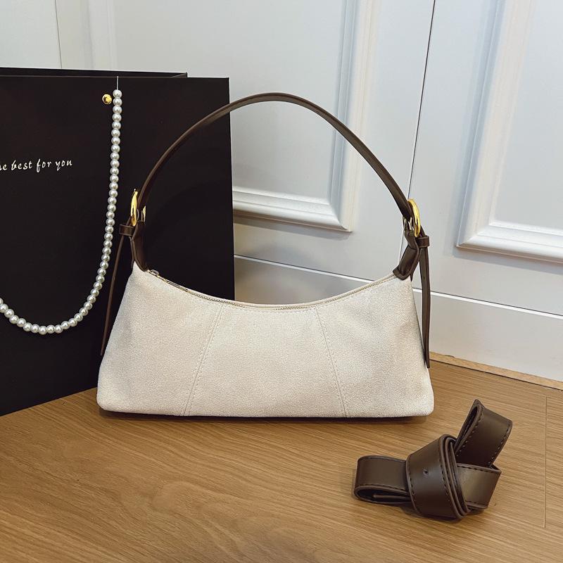 

Women s Retro Large Capacity Crossbody Bag - New Textured Design, Versatile & Casual Daily Underarm Bag бежевый