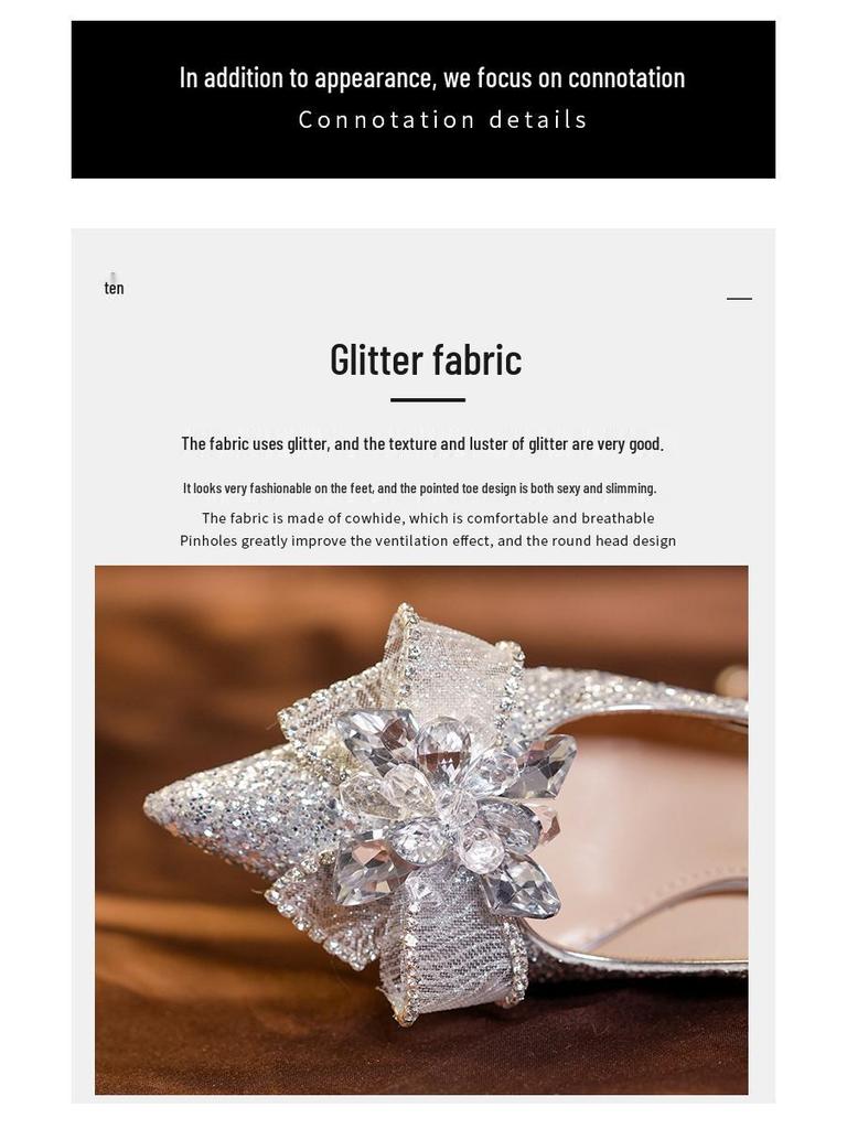 Kristall Schmetterling Brautschuhe - Bequeme Hochzeitsschuhe für Frauen