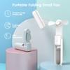 Mini Fan 3 IN 1 Rechargeable Hand Fan Foldable Small Fan with Power Bank Function 2000mAh Cooling Fan