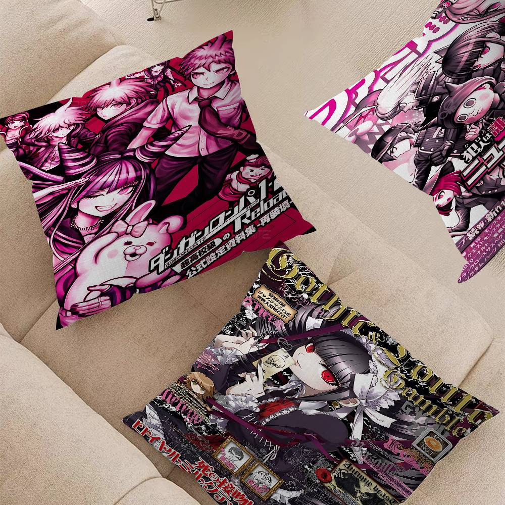 Classic Anime Danganronpa Classic Movie Pillow Gift Home Office Decoration Pillow Bedroom Sofa Car Cushion CoverPillow Case