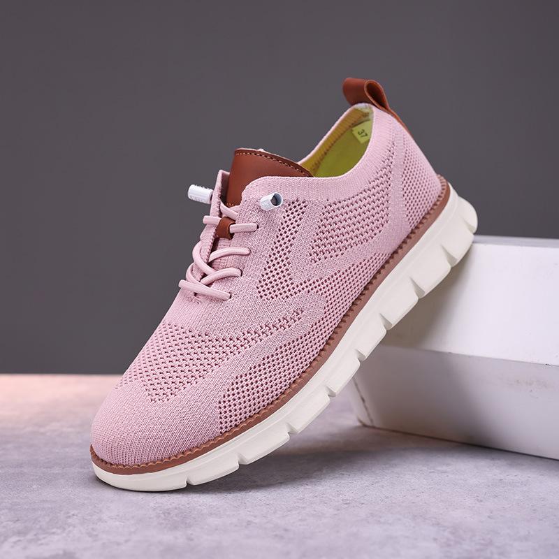 Men Women Light Knitted Casual Shoes Breathable Mesh Walking Shoes Unisex Big Size 36-48 Jogging Traveling Flats