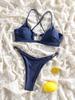 New Style 2025 Bikinis Sexy Swimwear Low Waist Swimsuit For Women Summer String Beachwear Two Piece Suits Solid Bikini Set