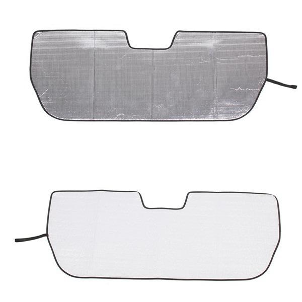 Silver Aluminum Foil Front Windshield Sunshade for Rivian R1T 2 None