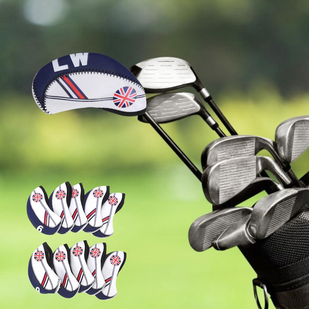 10PCS Cloth Portable Headcover Practical Putter Head Cover Sports Entertainment Accessory