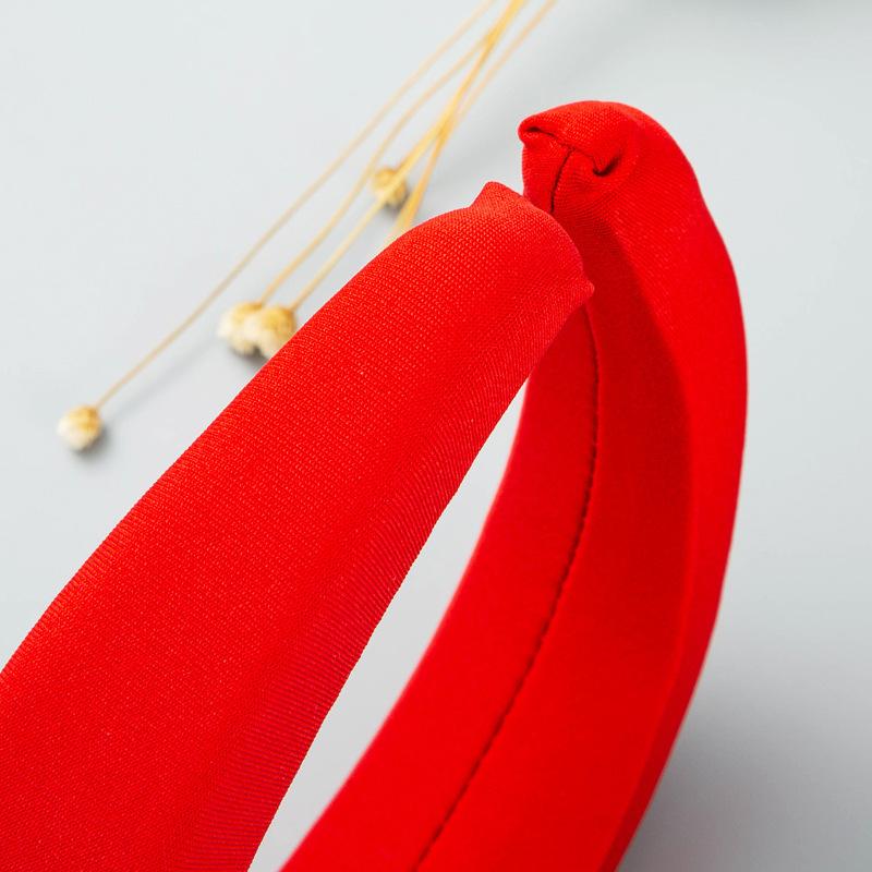 Diadema para mujer, diadema de ala ancha de Color Makaron, aro para el pelo para la cara de Color sólido con esponja gruesa Simple