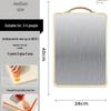 KOBACH Antibacterial Double-Sided Stainless Steel Cutting Board