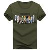 BUZZxSELECTION Men's Short Sleeve T-Shirt with Logo Print, Size BSTS026 (04 Khaki, Medium)
