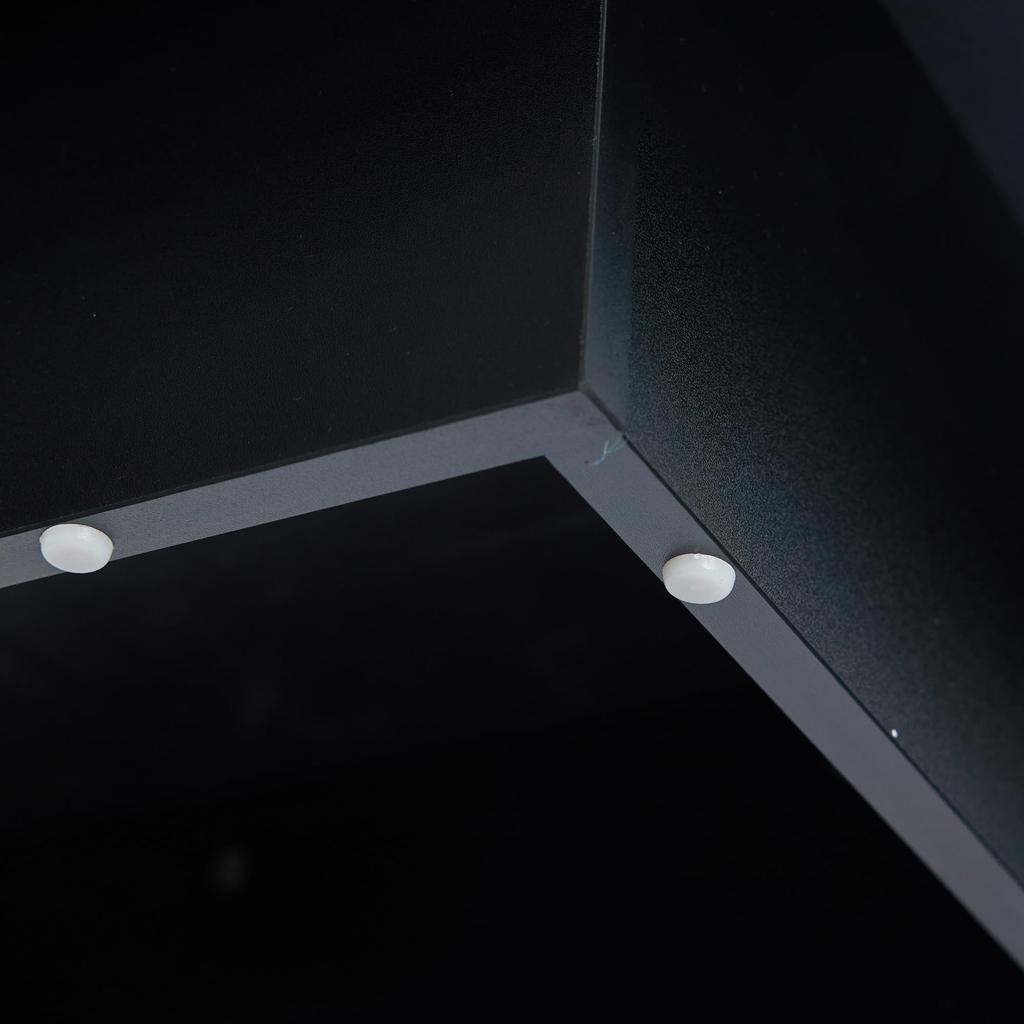 Coffee Table Rotatable, High-Gloss Sofa Table Upper Tabletop Freely Rotatable, Modern Tea Table, Rectangular Center Table Home Office, White & Black