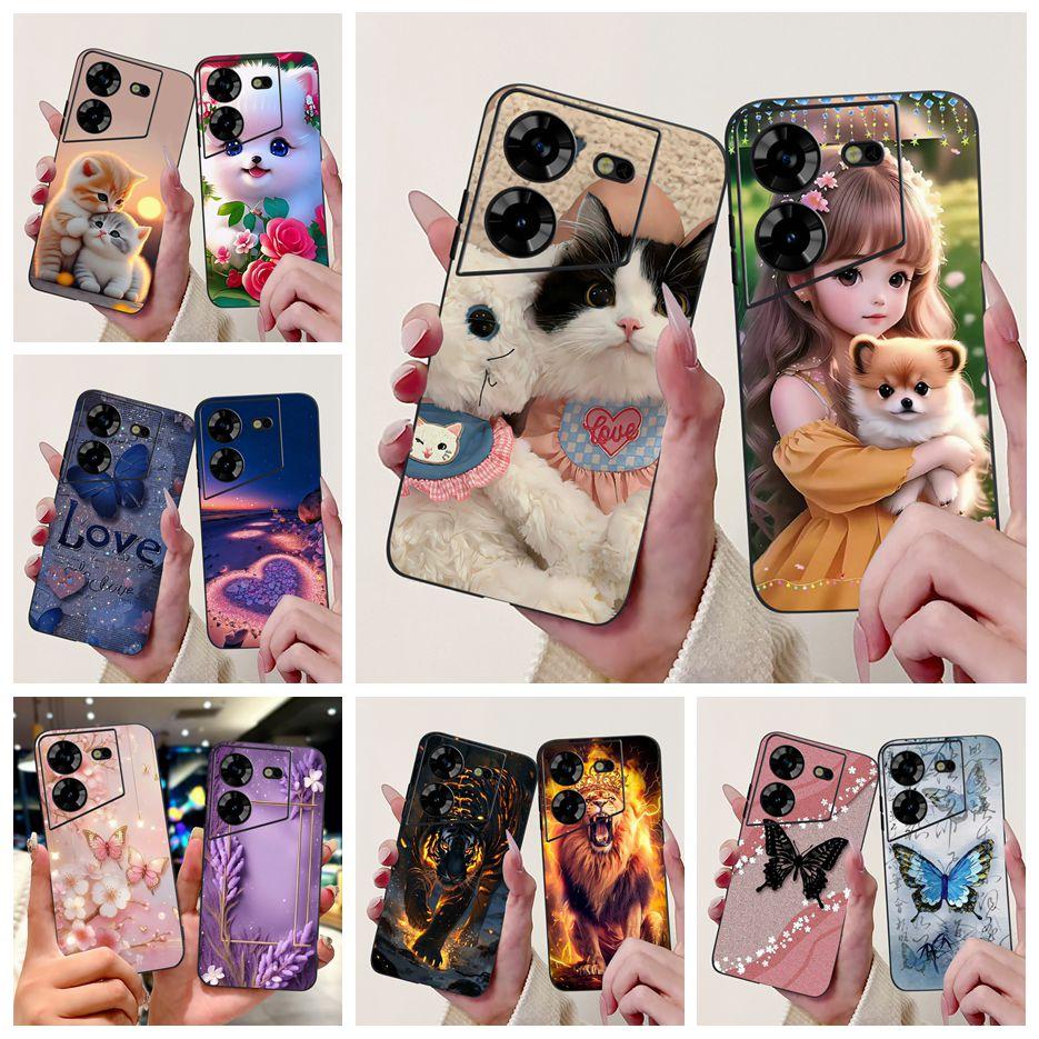 For Tecno Pova 5 Case LH7n Cute Fashion Pattern Cover Soft TPU Phone Cases For Tecno Pova 5 Pro LH8n Pova5 Pro Back Cover Bumper