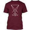 Lucifer Zegel T-shirt Grappig T-shirt Satan Occulte Religie Mode Horror Duivel Gothic Mannen Sweatshirt Hoge Kwaliteit Katoen Kleding