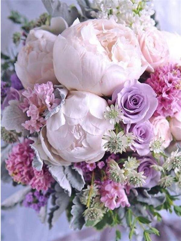5D DIY Diamond Painting Flower Kit Diamond Art Mosaic Diamond Embroidery Full Round Drill Home Decor