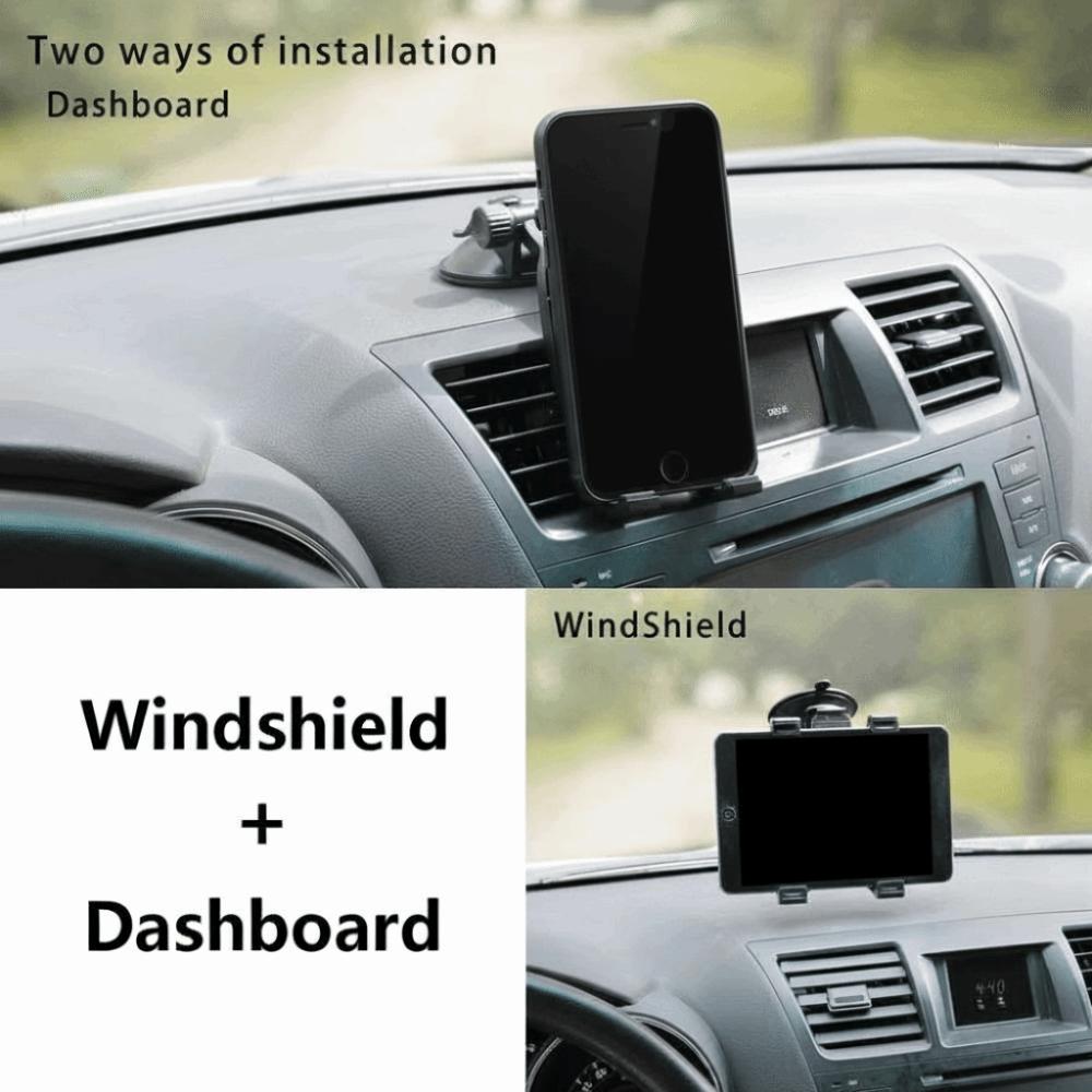 360° Rotating Auto Navigation Bracket Flexible Windshield Phone Mount Car Dashboard
