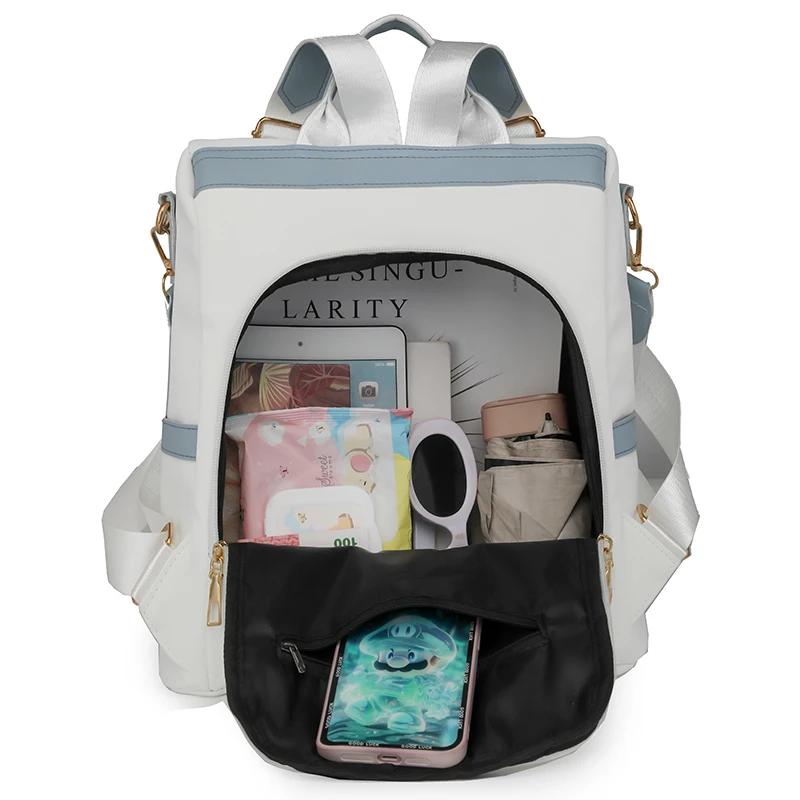 Nowa nylonowa torba na ramię z zamkiem błyskawicznym w kontrastowym kolorze, duża pojemność, wodoodporna, wodoodporna, uniwersalna, najlepiej sprzedająca się torba podróżna na ramię