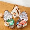 Mini Cartoon Triangle Thermal Lunch Bag Kids Students School Portable Waterproof Insulated Bag Handbag Outdoor Picnic Bag N