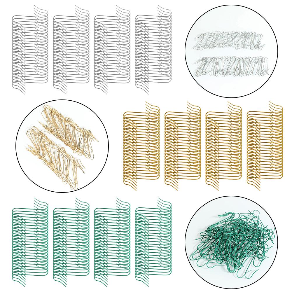100pcs Christmas Ornament S-Shaped Hooks Holders Christmas Tree Ball Pendant Hanging Decoration For Home Navidad New Year