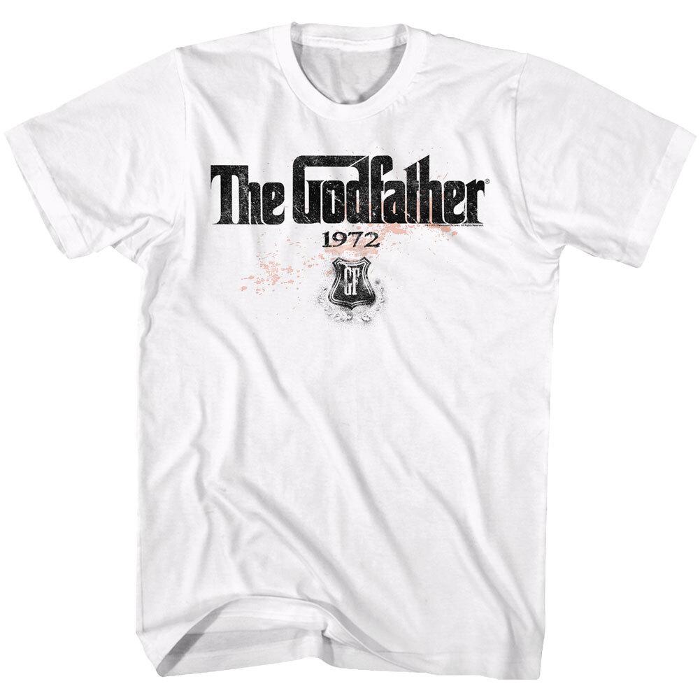 The Godfather Movie 1972 GF Badge Logo Blood Splatter Don Corleone Men T Shirt L