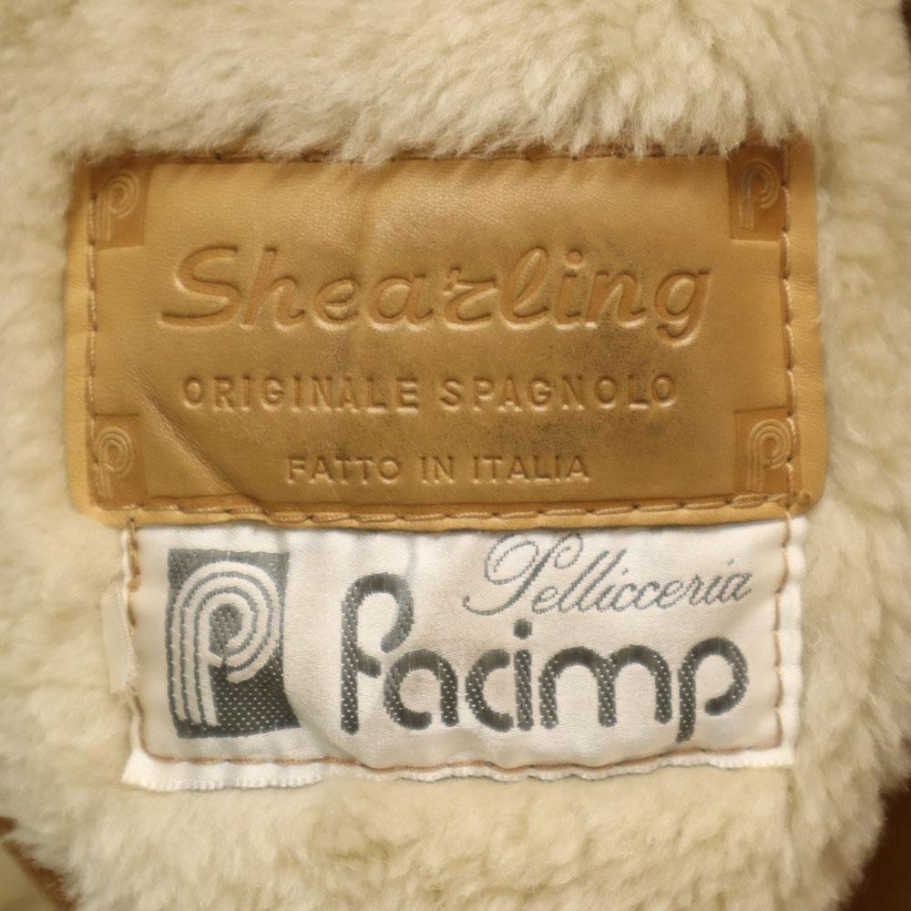 Shearling 80er Vintage Mouton Mantel 46 Braun Damen Gebraucht
