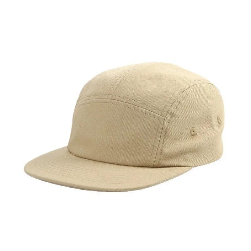 New Custom Logo Washed Cotton Five 5 Panel Gorra Baseball Cap Casquette Snapback Caps Bone Hip Hop Trucker Hats for Men Women