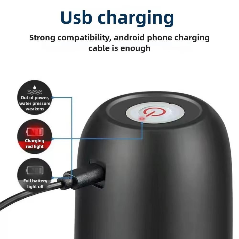 USB Rechargeable Water Bottle Pump Electric Water Dispenser Portable Universal Drinking Water Pump for Office Home Camping