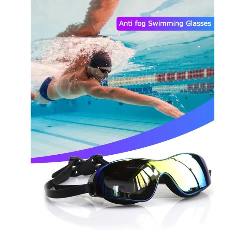 Swimming Goggles Adjustable Electroplate Diving Glasses No Leaking Swim Sports Eyewear for Women Men Youth Kids