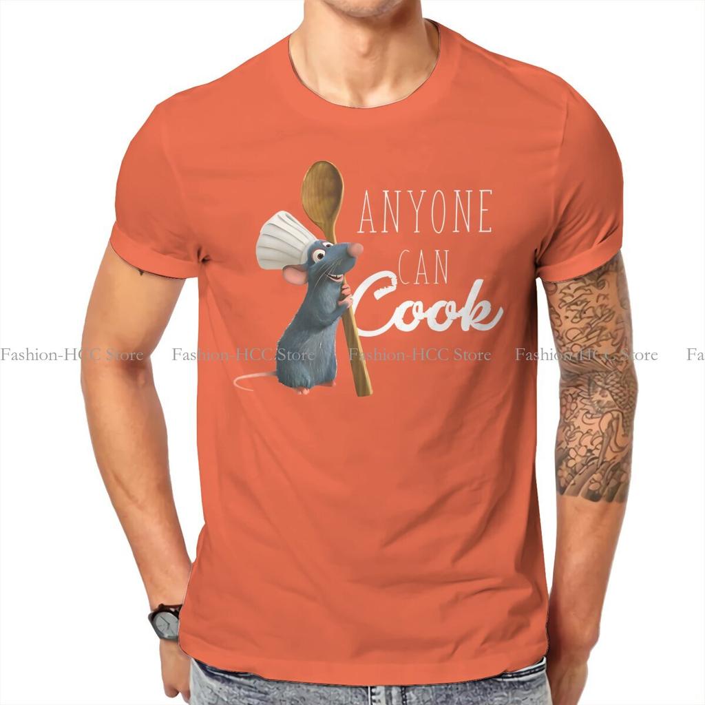 Remy Anyone Can Cook Tshirt For Unisex Ratatouilles Cartoon Clothing Style T Shirt Homme