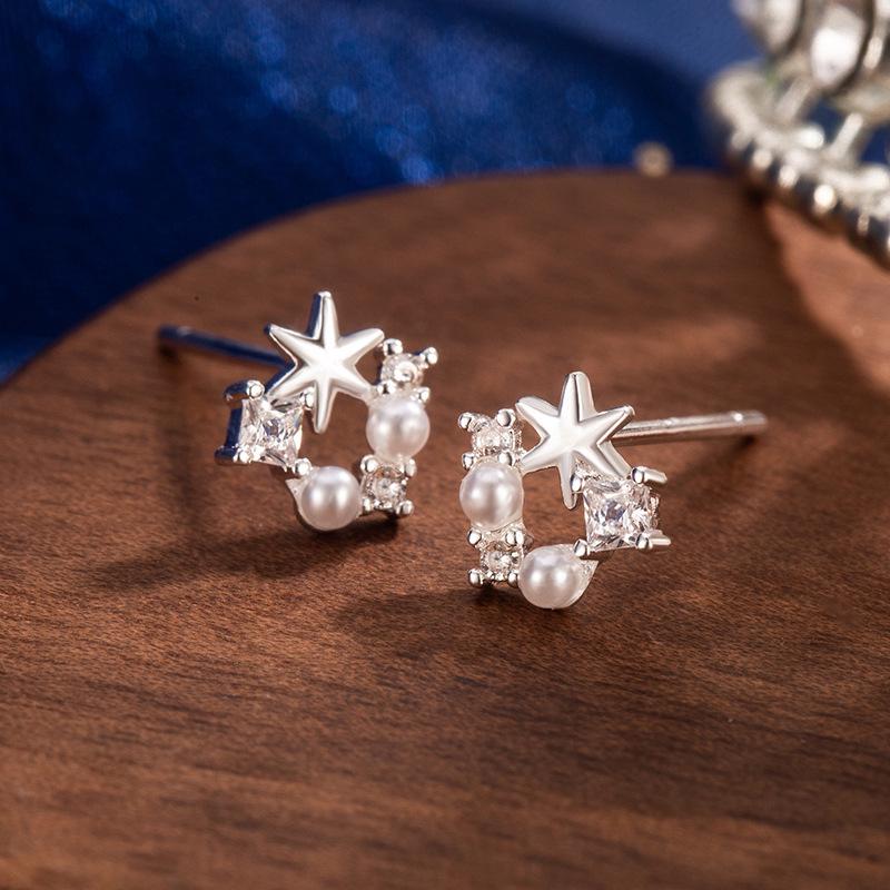 2025 Starfish Pearl Stud Earrings - Versatile Luxury Women's Jewelry