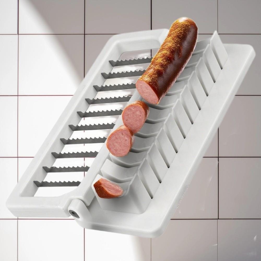 Kitchen Slicer Tool Fancy Slicing Sausage Slicer Efficient Household Banana Slicer Precision Mesh Vegetable Slicer BBQ
