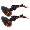 Motorcycle Waterproof Turn Signal Light Indicator Lamp Modification Accessory (Black)