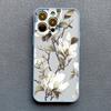Magnolia Flower Phone Case For iPhone 17 16 15 14 Plus Pro Max 13 12 11 Pro Max Mini X XR XS 16 15 Plus Shockproof Back Covers