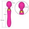 Dual Vibration Leistungsstarker Zauberstab AV Vibrator für Frau G-Punkt Massage Anal Plug Klitoris Stimulieren Erwachsene Sexspielzeug für Frauen Masturbation