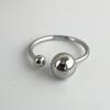 925 Sterling Silber Ringe Für Damen Herren Breiter Vintage Kugeln Ring Für Geburtstagsfeier Geschenk