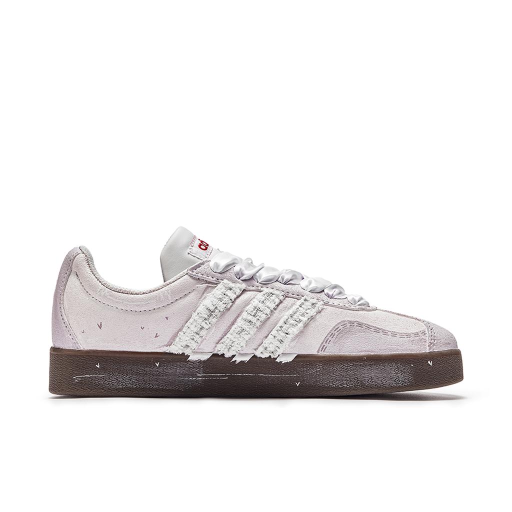 adidas VL COURT 2.0 Lifestyle Freedom Panda, Yam Paste Breathable Low Top Skateboard Shoes Unisex Pink Purple HQ1802(Team202-)