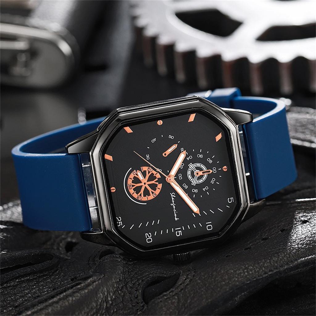 Herren Wasserdicht Leuchtend Lauf Wecker Uhr