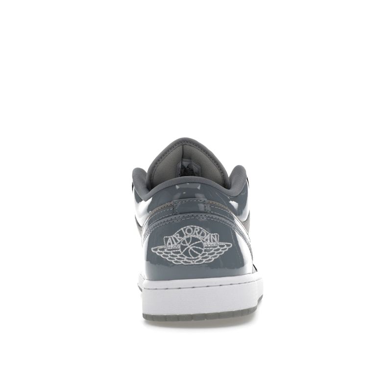 Air Jordan 1 Low SE Patent Cool Grey Unisex Sneakers Mellomgrå Hvit HF3148-011