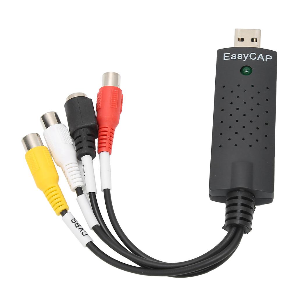 Capture Card USB2.0 4 Channel DVD VHS Stereo Audio Video Acquisition Adapter for Windows