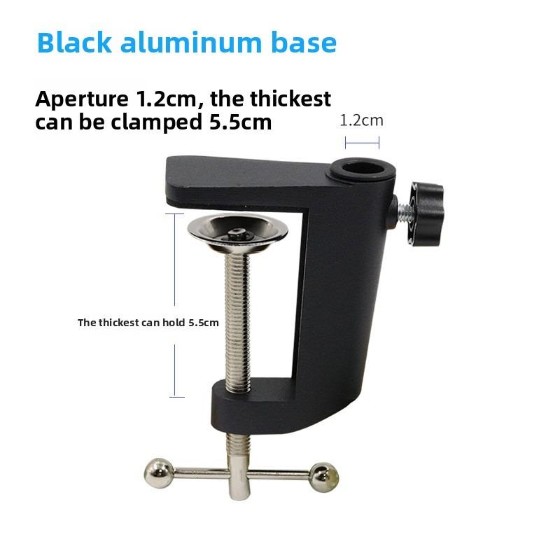 

Metal Desktop Mount Clamp C-Shaped Clip for Microphone Suspension Boom Scissor Arm Stand Holder Table Light Bracket чёрный