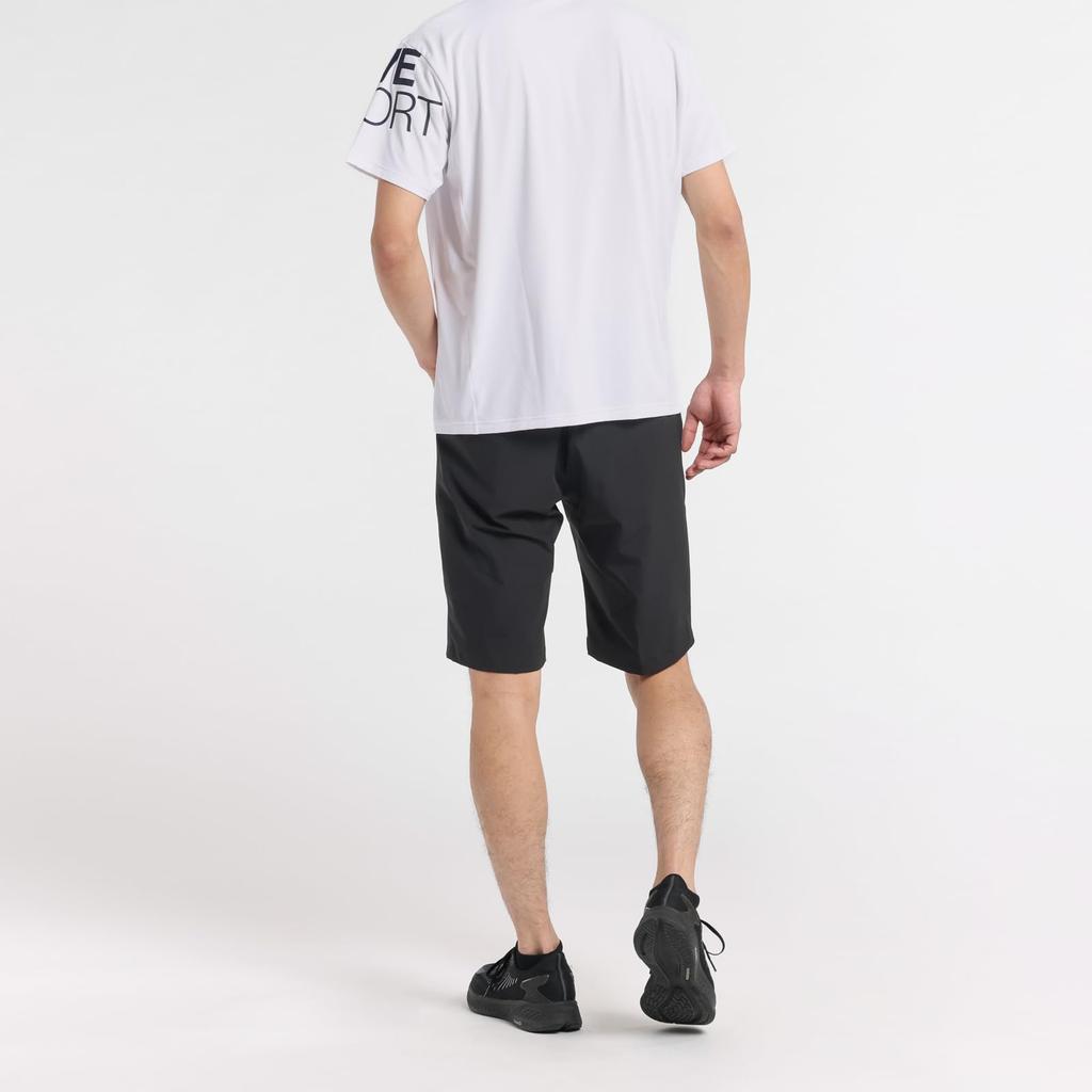 Move Sports Coolist by Move Round Short WH00 T-Shirt Descente, Sport, Sweat-Wicking, Quick-Drying, Heat-Dissipating, Neck, Sleeve, Men's, (ST5SHTZ0MB)