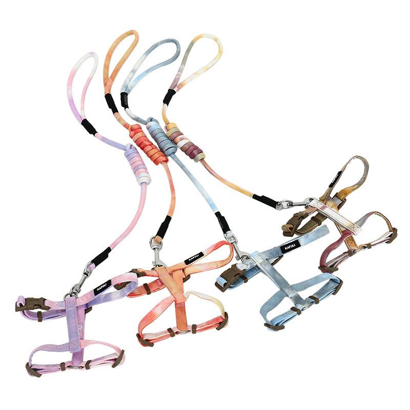 Pet Supplies Harness Belt H-type Anti Loss Traction Rope Adjustable Outdoor Safety Ropes Small and Medium-sized Pet Cat and Dog Chest Strap Set