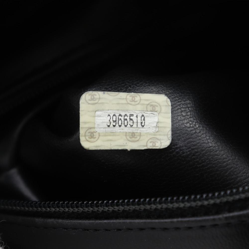 CHANEL Chain tote Tote Bag COCO Mark black Caviar skin Women Used