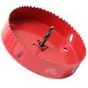 Hole Saw 6 1/2 Inch, 30 Mm Cutting Depth HSS Bi-Metal Hole Saw for Cutting Wood, Plastic, Drywall, Plasterboard and Soft Metal Sheet, Red