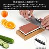 Akizora Knife Sharpening Stones, 400mm, 1000mm, 3000mm, 8000mm, Double-Sided, 2-Piece Set, Bamboo Non-Slip Stand, Fixed Angle Holder for Sharpening, I