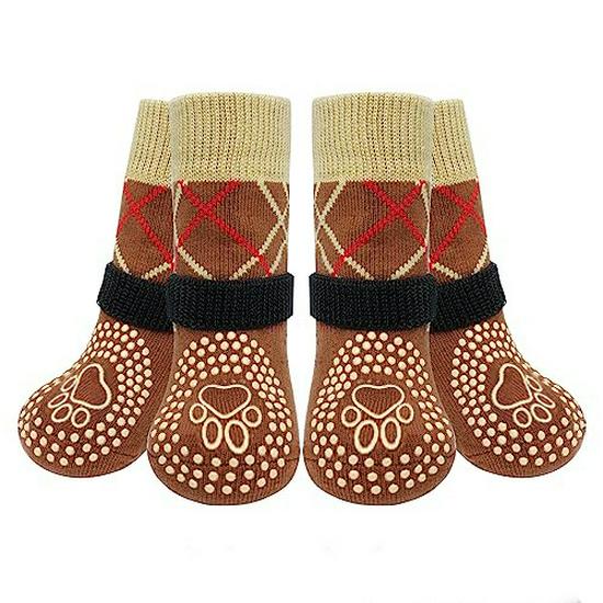 Cross-Border Non-Slip Breathable Dog Socks for Medium & Large Breeds - Golden Retriever Outdoor Paw Covers