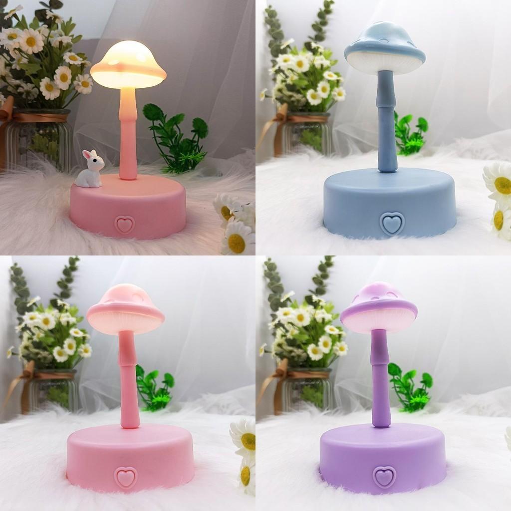 Shaped Nightlight Mushroom For Children Handmade Diy Aaa Battery Supply Power