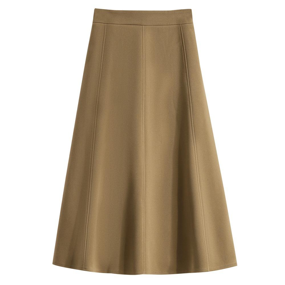 DIMANAF 2025 Plus Size Autumn Winter Women Long Skirts Thicken Elastic Waist Trousers Oversize 5XL