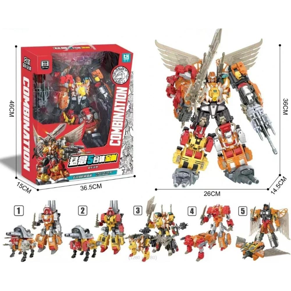 5in1 Transformation Predaking Toys Anime Devastator KO G1 Robot Action Figure Model Boy Children Kid Gift