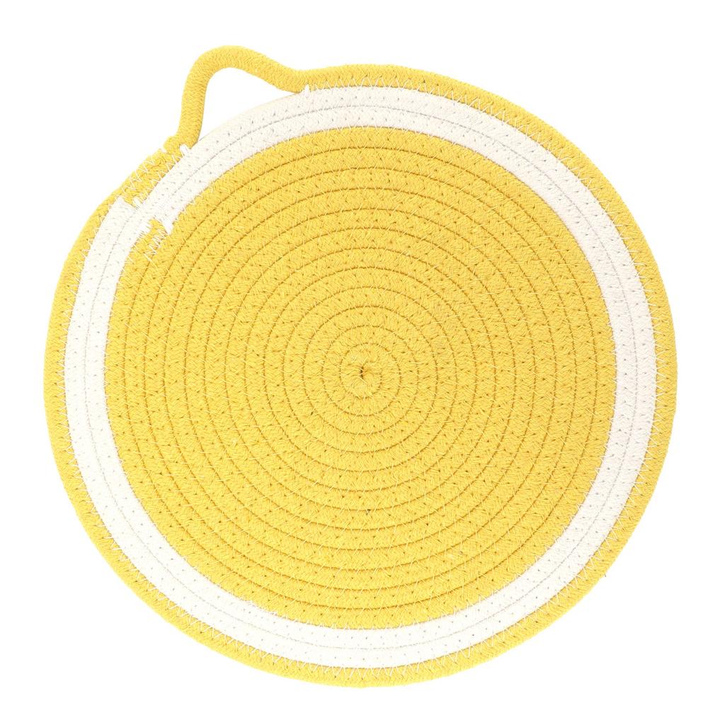 Cotton Rope Coaster Fruit Shape Nordic Style Dining Table Insulation Mat Picnic Placemat Cotton Kitchen Table