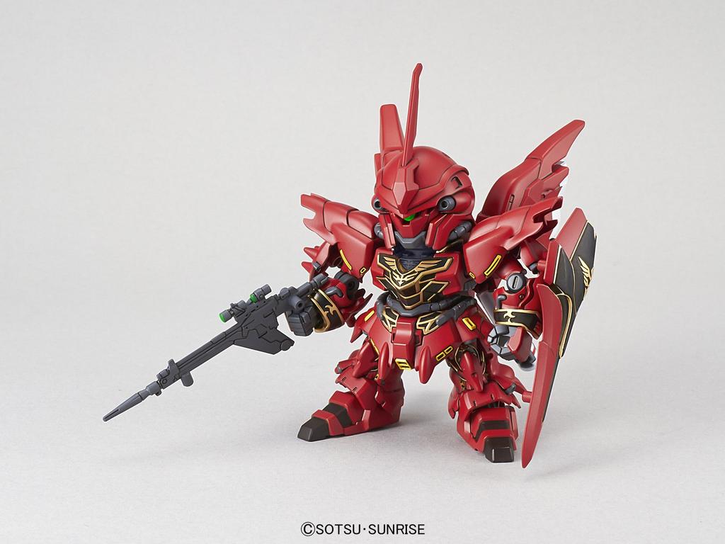 SD Gundam EX Standard Mobile Suit Gundam UC Sinanju Plastic Model Pre-Colored