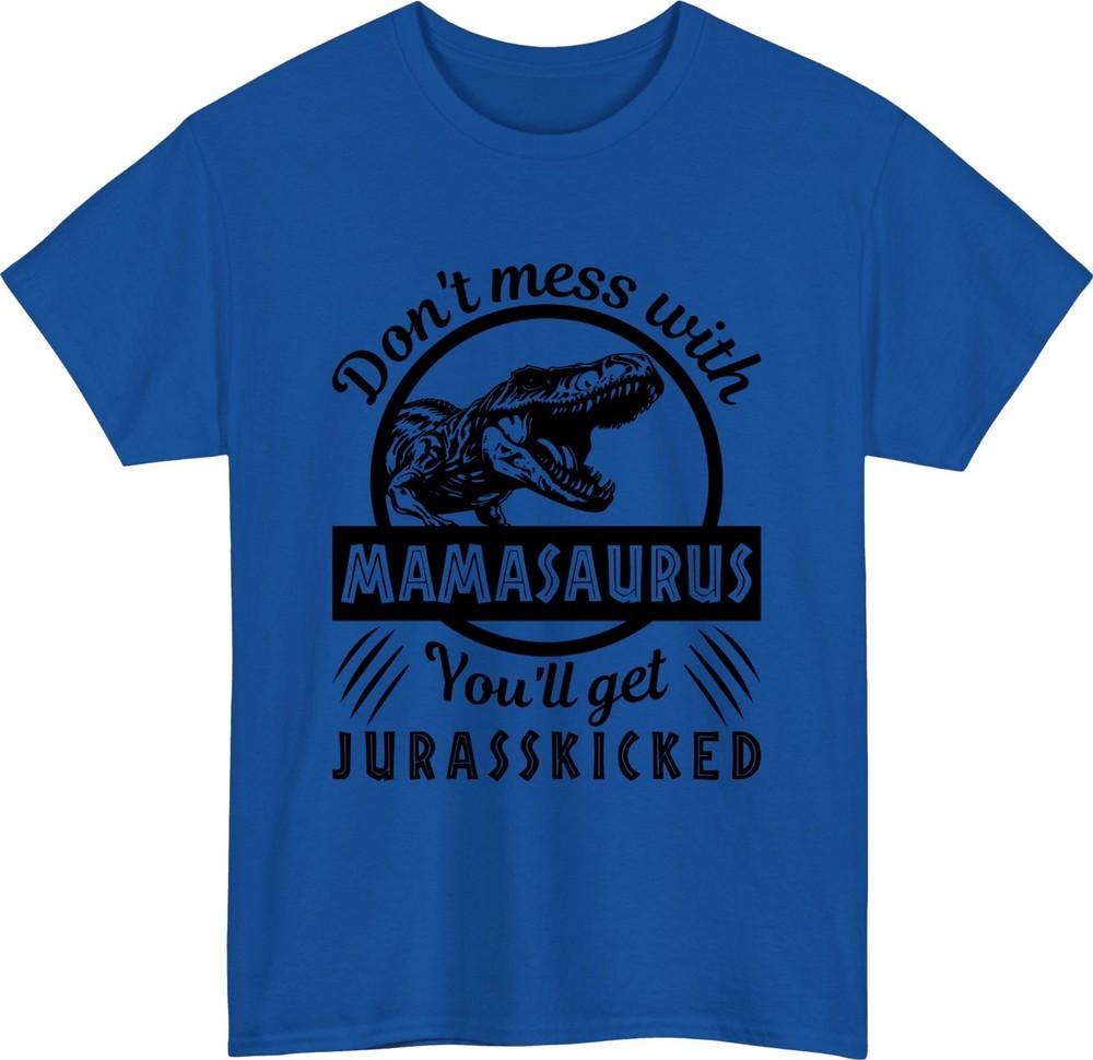 Mamasaurus mom tshirt funny mothers day jurassic pun dino mama gift tee top